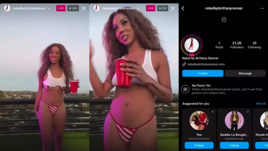 Brittany Renner Nude Wet T-Shirt Tits OnlyFans Video Leaked