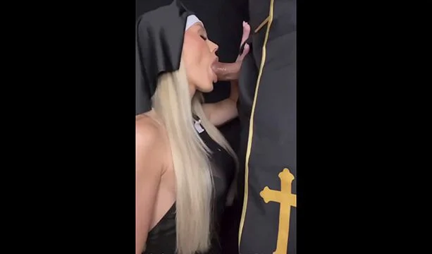 Scarlett fucking dressed as a nun