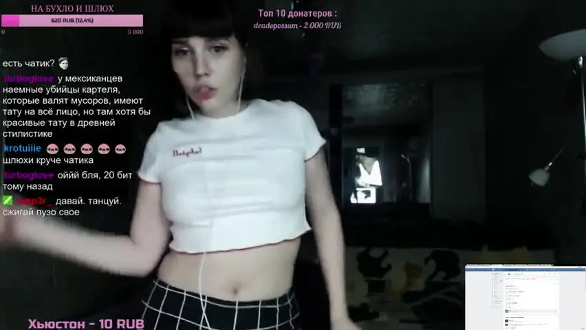 Russian Streamer Dancing See Through Nipples