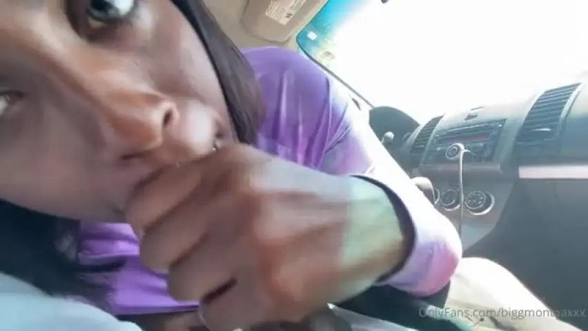 biggmontaaxxx draining a bbc in the car